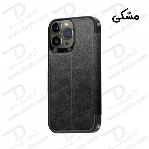 فلیپ کاور چرمی iPhone 13 Pro Max مدل Green PU Leather Wallet Folio