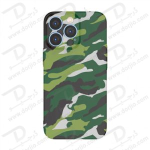 قاب محافظ طرح چریکی iPhone 13 Pro Max مدل Green Lion PC Camouflage