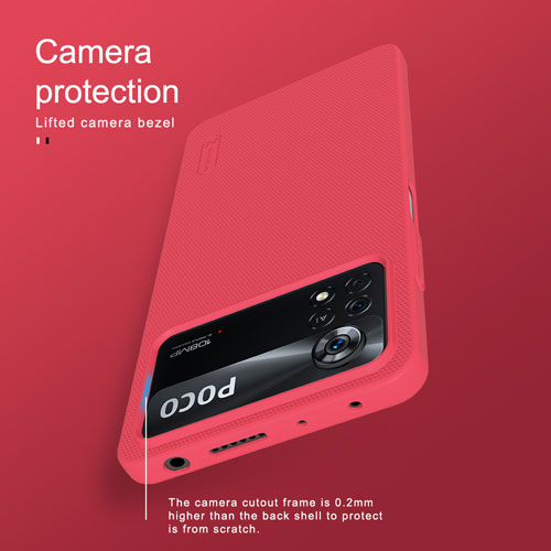 قاب محافظ نیلکین شیائومی Super Frosted Shield Poco X4 Pro 5G