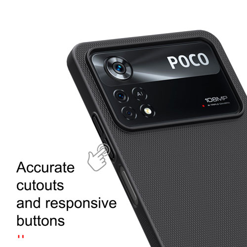 قاب محافظ نیلکین شیائومی Super Frosted Shield Poco X4 Pro 5G