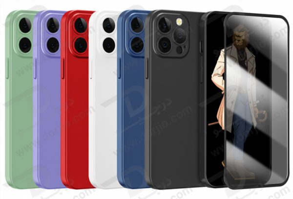 قاب و گلس حریم شخصی iPhone 13 Pro مدل Green 360 Carsaca Plus Case with Privacy Glass