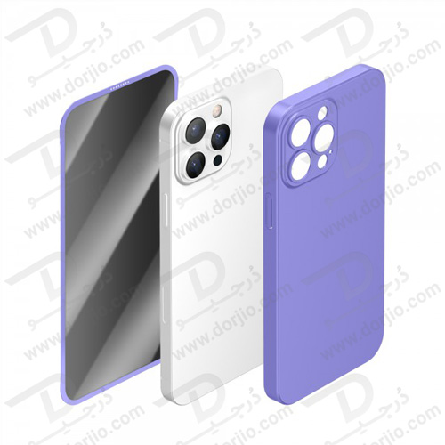 قاب و گلس حریم شخصی iPhone 13 Pro مدل Green 360 Carsaca Plus Case with Privacy Glass