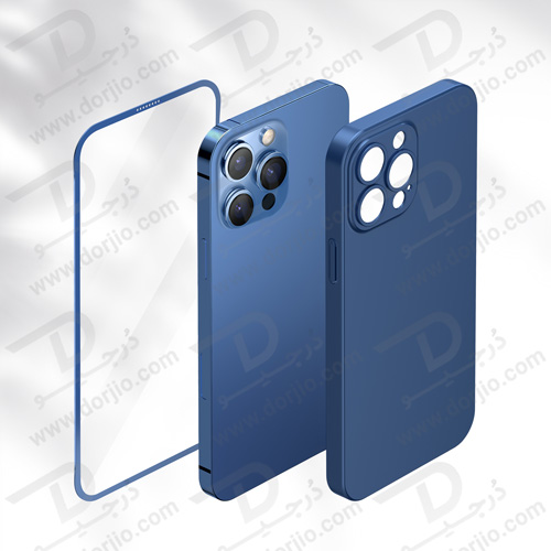 قاب و گلس شفاف iPhone 13 Pro Max مدل Green 360 Carsaca Plus Case with HD Glass