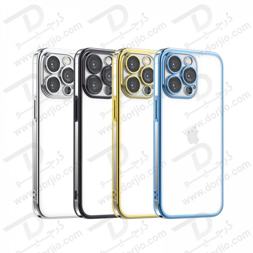 قاب ژله ای فریم رنگی iPhone 13 Pro مدل Green Mars Electroplating TPU