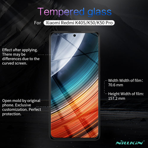 محافظ صفحه نمایش نیلکین شیائومی H+Pro Anti-Explosion Glass Redmi K40S