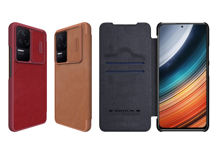 کیف چرمی نیلکین سامسونگ Qin Pro Leather Case Redmi K40S