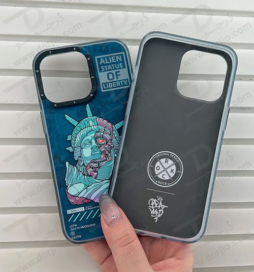 گارد اصلی ROCK آیفون 13 پرو مکس مدل Statue of Liberty