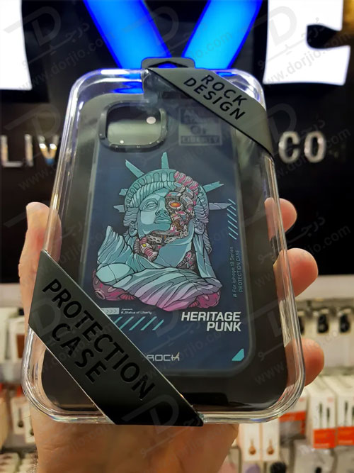 گارد اصلی ROCK آیفون 13 پرو مکس مدل Statue of Liberty