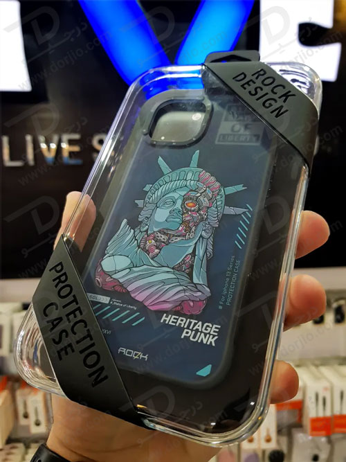 گارد اصلی ROCK آیفون 13 پرو مکس مدل Statue of Liberty