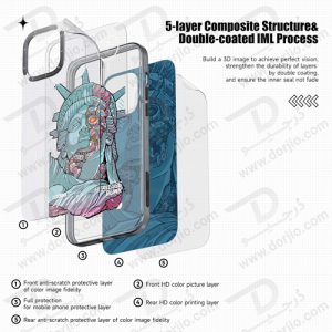 گارد اصلی ROCK آیفون 13 پرو مکس مدل Statue of Liberty