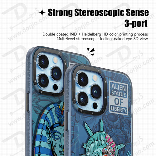 گارد اصلی ROCK آیفون 13 پرو مکس مدل Statue of Liberty