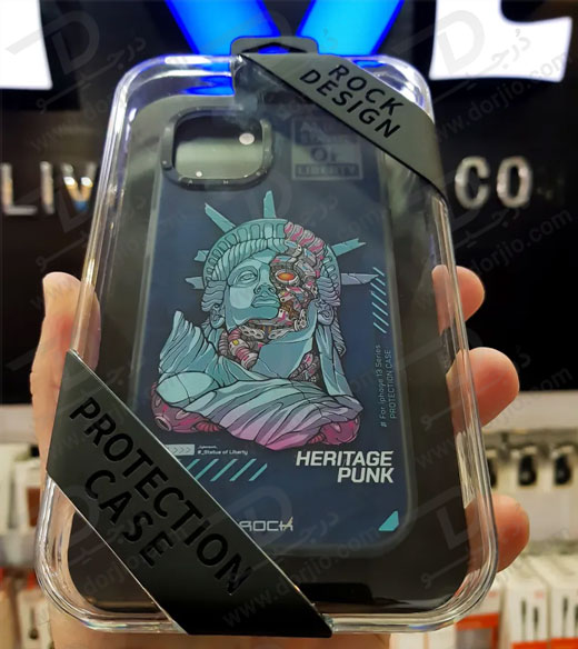 گارد اصلی ROCK آیفون 13 پرو مکس مدل Statue of Liberty