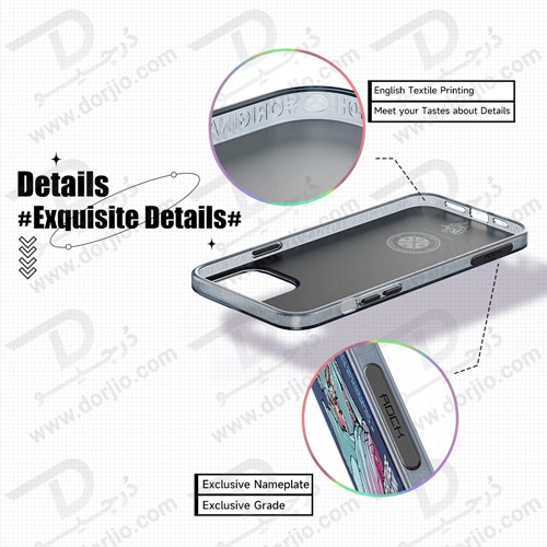 گارد اصلی ROCK آیفون 13 پرو مکس مدل Tutankhamun