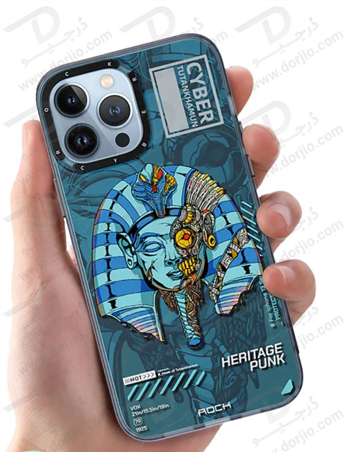 گارد اصلی ROCK آیفون 13 پرو مکس مدل Tutankhamun