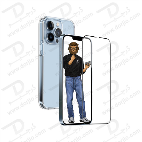 گارد و گلس شفاف iPhone 13 Pro مارک Green Lion 2 in 1 HD Protection Pack