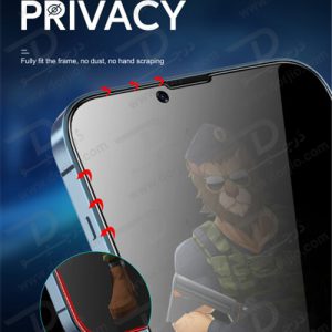 گلس حریم شخصی iPhone 13 Pro Max مدل Green 3D PET Privacy Glass