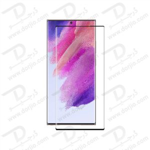 گلس دور چسب سامسونگ Galaxy S22 Ultra مدل Green 3D Curved Edge Glue Glass