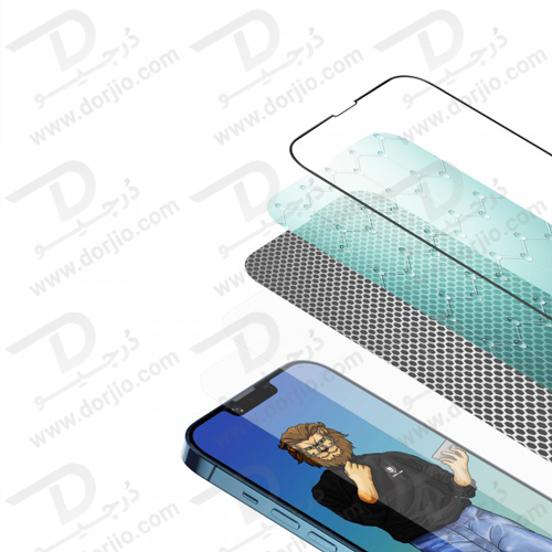 گلس شفاف گرین iPhone 13 Pro مدل 9H Steve Glass Strong Full