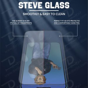 گلس شفاف گرین iPhone 13 Pro مدل 9H Steve Glass Strong Full