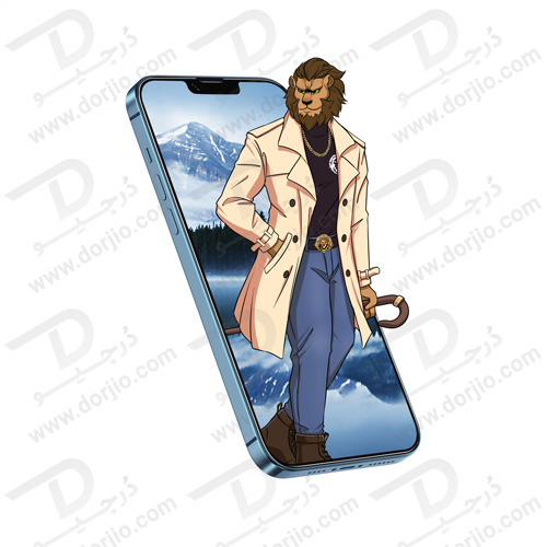 گلس شیشه ای iPhone 13 مدل Green 3D Curved Tempered Glass