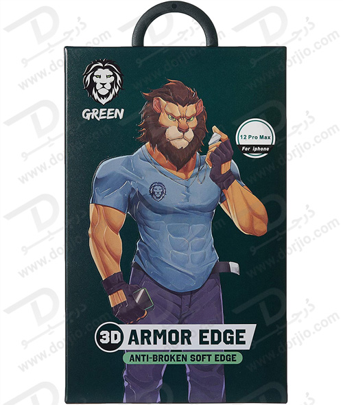 گلس محافظ شفاف iPhone 12 Pro Max مدل Green 3D PET HD Glass