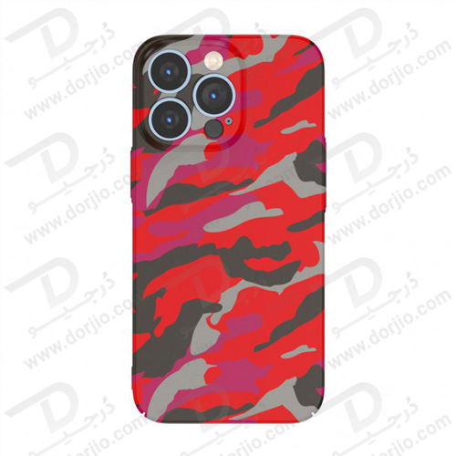 قاب محافظ طرح چریکی iPhone 13 Pro مدل Green Lion PC Camouflage