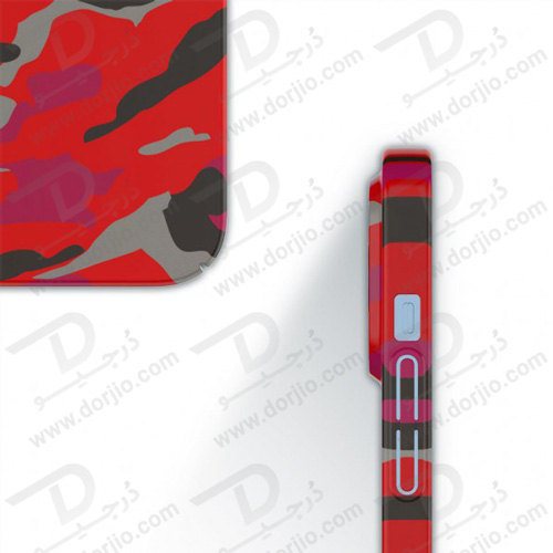 قاب محافظ طرح چریکی iPhone 13 Pro مدل Green Lion PC Camouflage