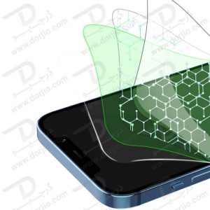 نانو برچسب شفاف 360 درجه iPhone 12 Pro Max مدل Green 360° Zero Sense Nano HD