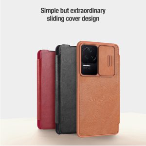 کیف چرمی نیلکین سامسونگ Qin Pro Leather Case Redmi K50-K50 Pro