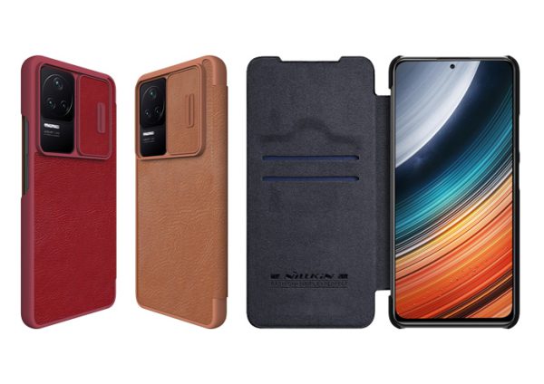 کیف چرمی نیلکین سامسونگ Qin Pro Leather Case Redmi K50-K50 Pro