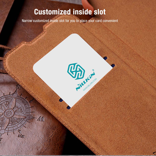 کیف چرمی نیلکین سامسونگ Qin Pro Leather Case Redmi K50-K50 Pro
