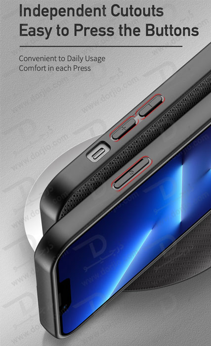 گارد پارچه‌ای گوشی iPhone 13 Pro برند DUX DUCIS سری FINO