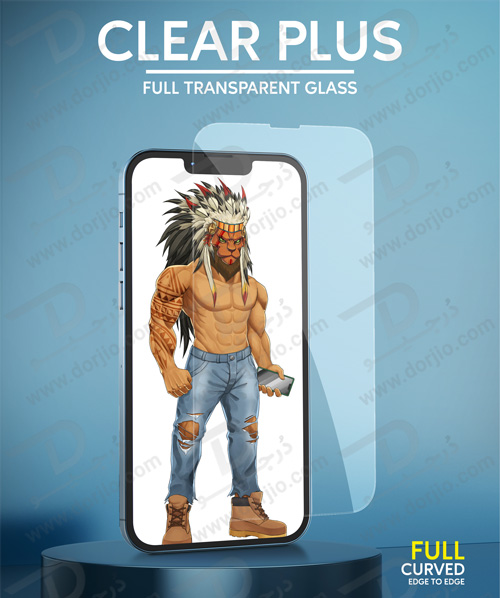 گلس تمام شفاف iPhone 13 مدل Green Clear Plus Full Transparent Glass