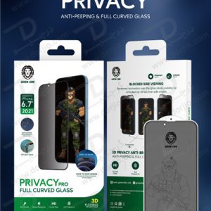 گلس حریم شخصی iPhone 13 Pro Max مدل Green 3D PET Privacy Glass
