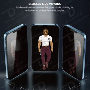 گلس حریم شخصی مات iPhone 13 Pro Max مدل Green Lion 3D AG-Matte Privacy Glass