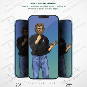 گلس حریم شخصی گرین iPhone 13 Pro مدل 9H Steve Privacy Full Glass
