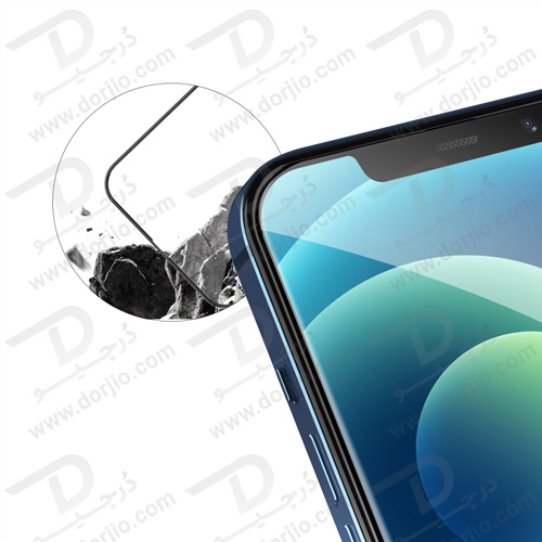 گلس شفاف گرین iPhone 12 Pro Max مدل 3D Forte HD Glass Full Curved