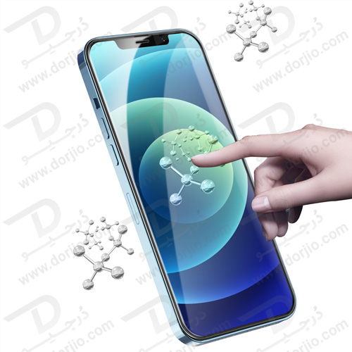گلس شفاف گرین iPhone 12 Pro Max مدل 3D Forte HD Glass Full Curved