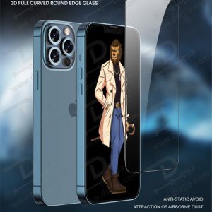 گلس شیشه ای iPhone 13 Pro مدل Green 3D Curved Tempered Glass