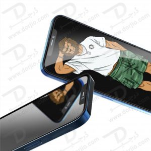 گلس فریم سیلیکونی iPhone 12 Pro Max مدل Green 3D Silicone HD Glass