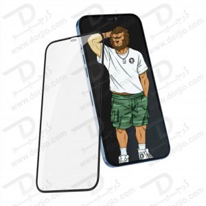 گلس فریم سیلیکونی iPhone 12 مدل Green 3D Silicone HD Glass