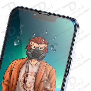 گلس محافظ شفاف iPhone 13 Pro Max مدل Green 3D Desert Round Edge Glass
