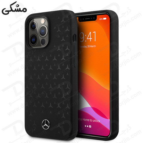 قاب سیلیکونی iPhone 13 Pro طرح Mercedes Benz مدل With Stars Pattern