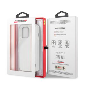 قاب محافظ شفاف iPhone 13 Pro طرح Ferrari مدل 3D Contrasted Red Lines