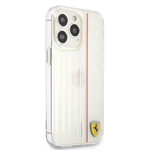 قاب محافظ شفاف iPhone 13 Pro طرح Ferrari مدل 3D Contrasted Red Lines