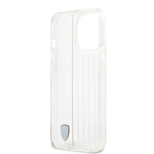 قاب محافظ شفاف iPhone 13 Pro طرح Ferrari مدل 3D Contrasted Red Lines