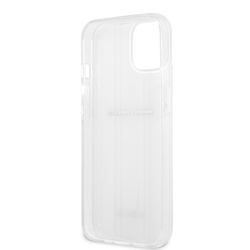 قاب محافظ نقره ای iPhone 13 طرح Ferrari مدل 3D Stripes