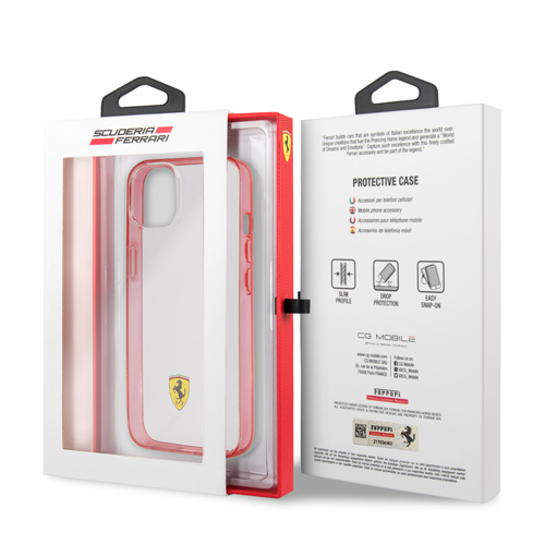 قاب محافظ iPhone 13 طرح Ferrari مدل Print Logo