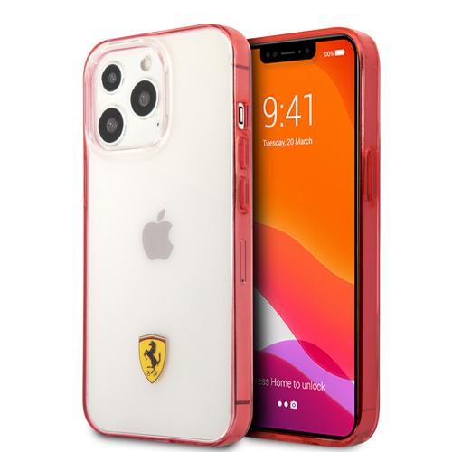 قاب محافظ iPhone 13 Pro طرح Ferrari مدل Print Logo