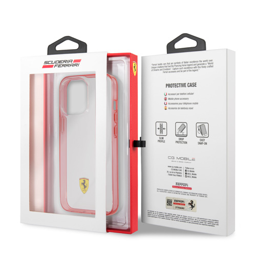 قاب محافظ iPhone 13 Pro طرح Ferrari مدل Print Logo